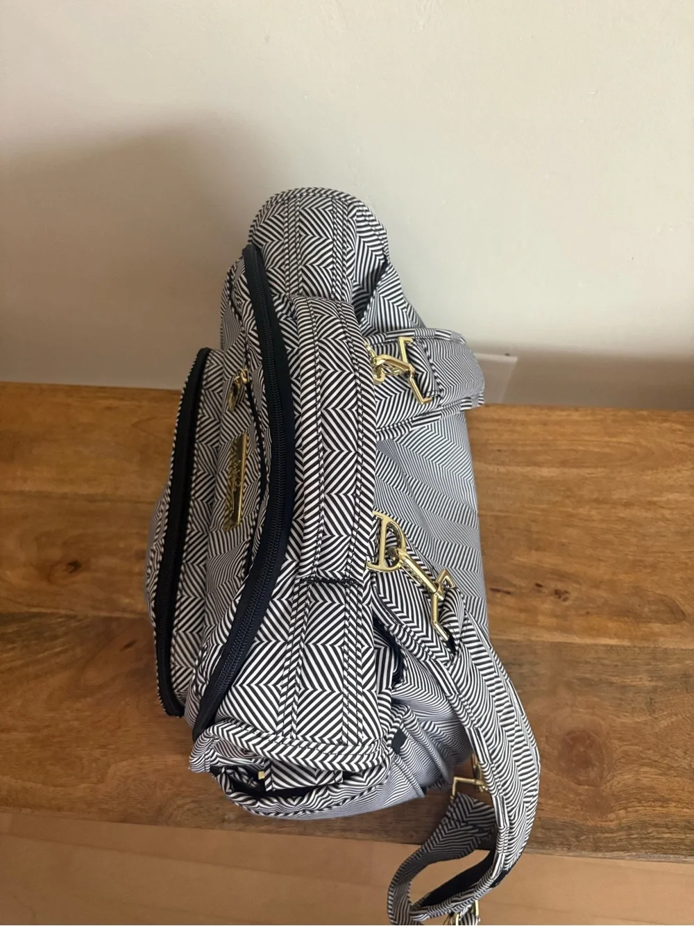 JuJuBe BFF Diaper Bag Backpack Herringbone